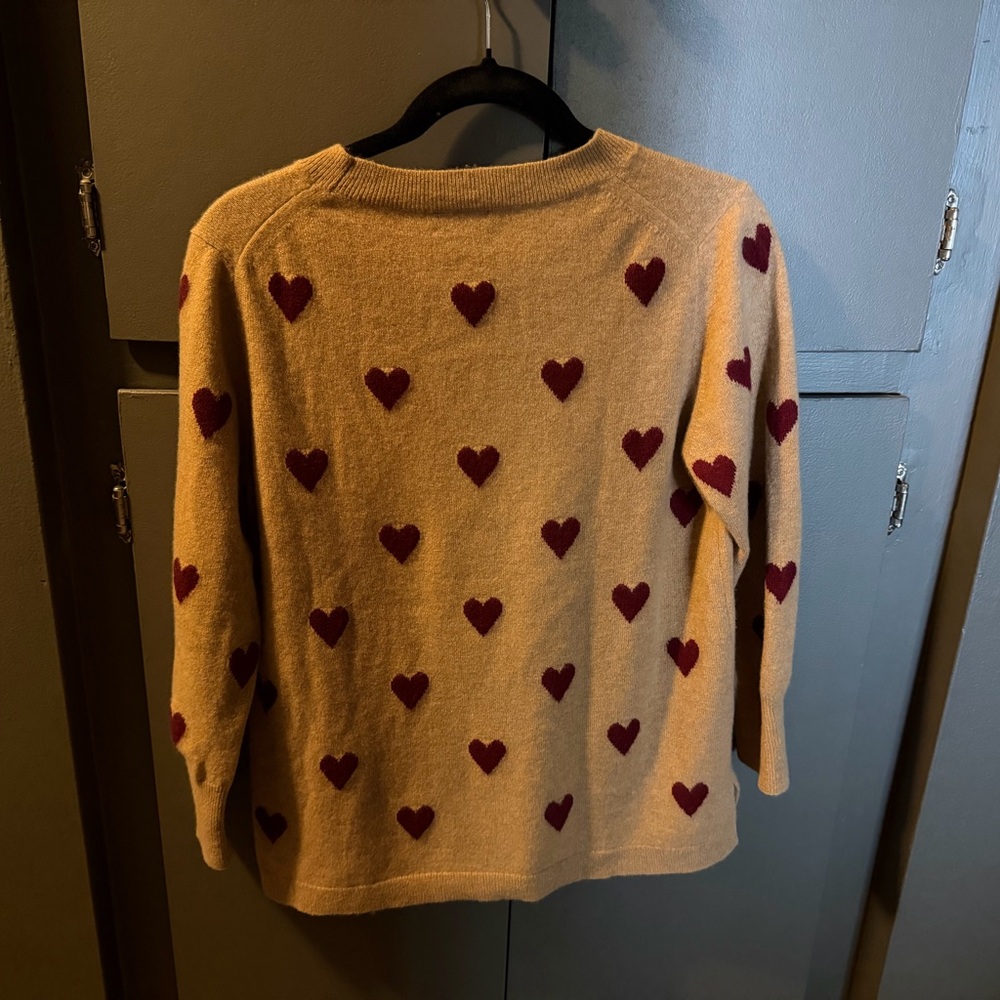 Heart Patterned Sweater